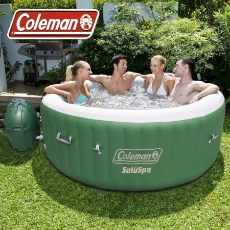 Coleman SaluSpa Four-Six Person Inflatable Portable Massage Hot Tub Spa