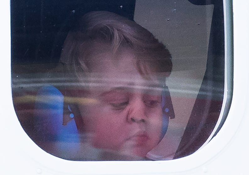 When He Smushed His Little Face Up Against This Plane Window