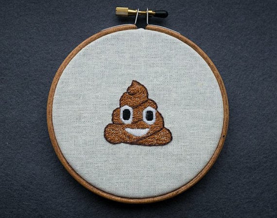 Poop Emoji Four-Inch Wall Hanging ($55)