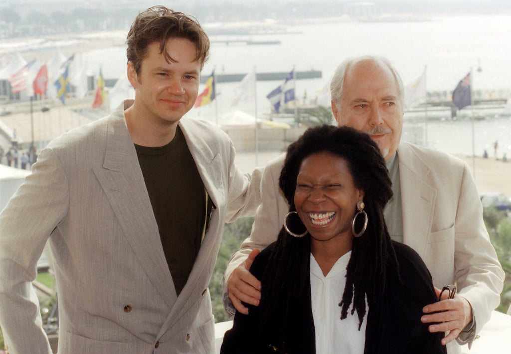 Tim Robbins and Whoopi Goldberg attended a photocall with director Robert Altman in 1992.