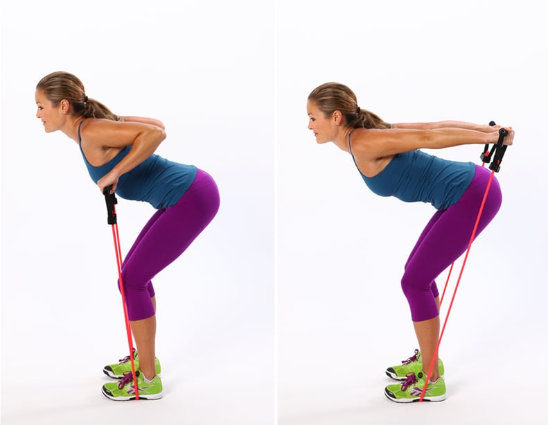 Triceps Press With Resistance Band