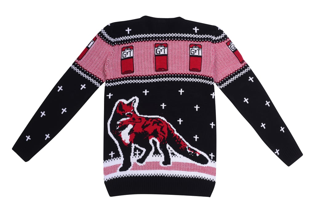 Flea-bahum-bag Holiday Sweater, Back