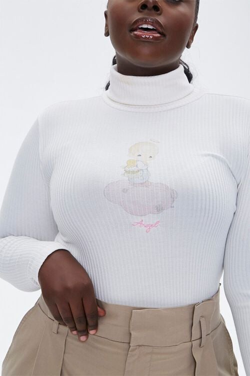 Forever 21 Plus Size Precious Moments Angel Top