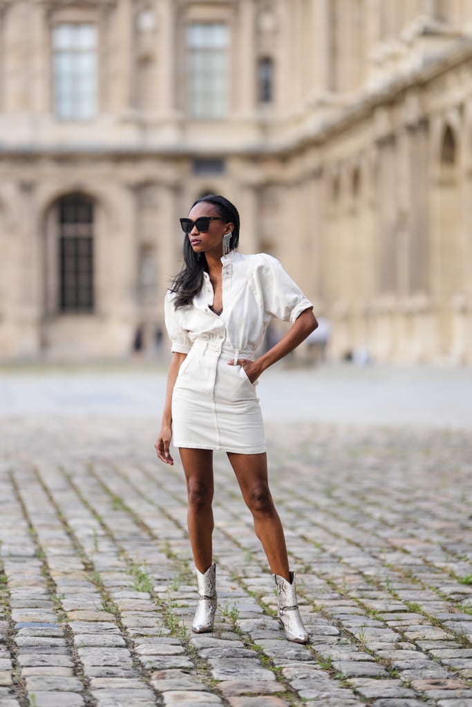 July 4 Outfit Idea: White Denim + Cowboy Boots