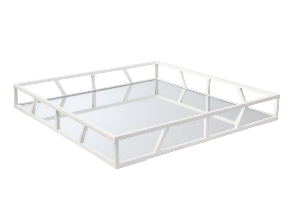 Mirrored Metal Tray ($40)