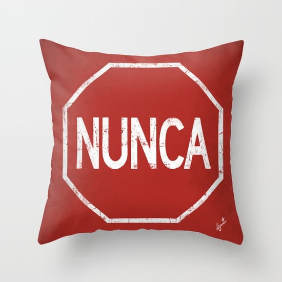 Nunca Para Throw Pillow Cover With Pillow Insert
