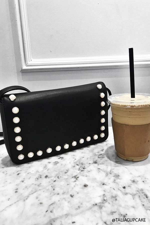 Forever 21 Faux Pearl Crossbody Bag