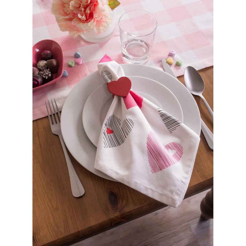 Heart Napkin Ring Set