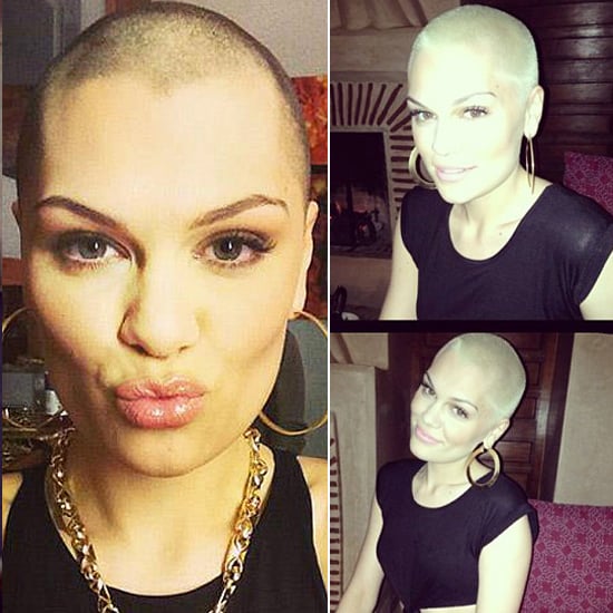 Jessie J Dyes Her Shaved Head Blonde Popsugar Fashion Uk