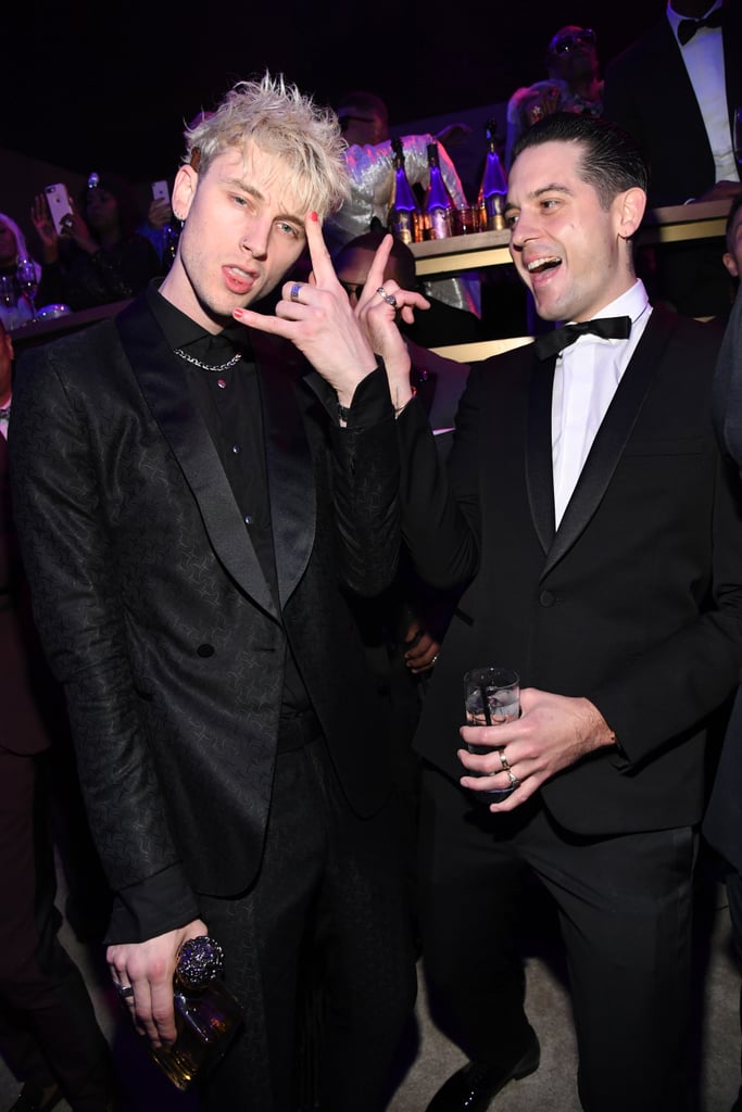 Machine Gun Kelly and G-Eazy at Diddy's 50th Birthday Party
