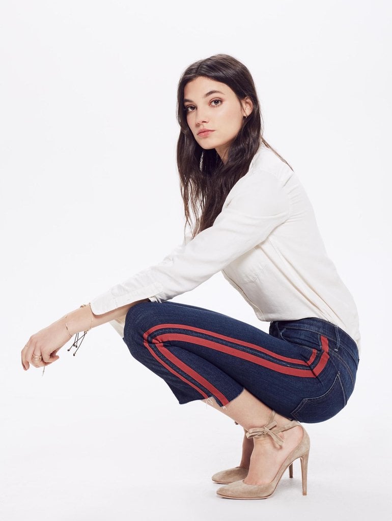 Mother Denim Insider Crop Step Fray - Speed Racer