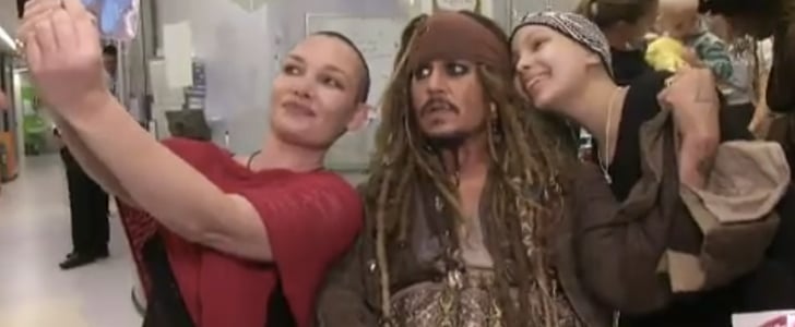 Johnny Depp as Captain Sparrow at Children's Hospital Video