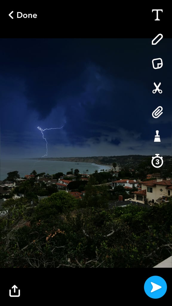 Another filter gives the impression you were in a thunderstorm.