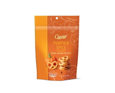 Pumpkin Spice Yogurt Pretzels ($2)