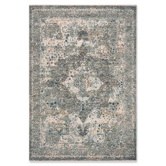 Laurel Medallion Area Rug in Beige/Grey