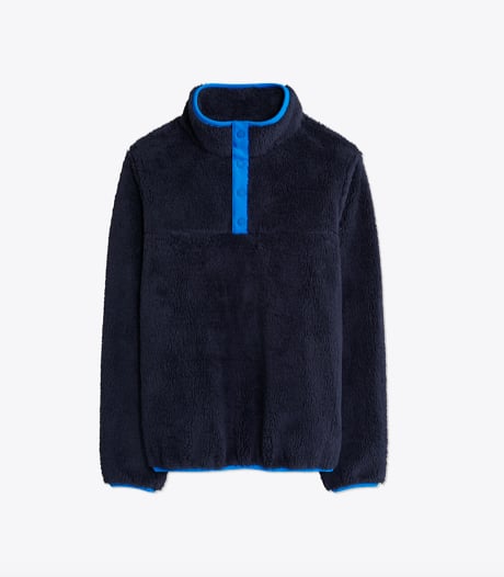 Sherpa Fleece Snap Pullover
