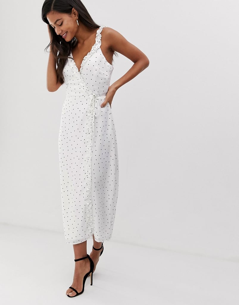 Fashion Union Wrap Midi Dress Best Polka Dot Dresses Summer 2019