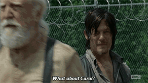 When Daryl's Concerned About Carol