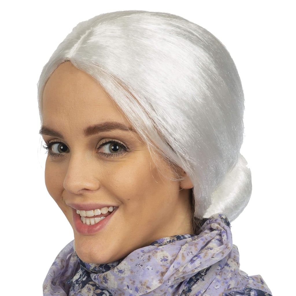 Skeleteen White Old Lady Wig