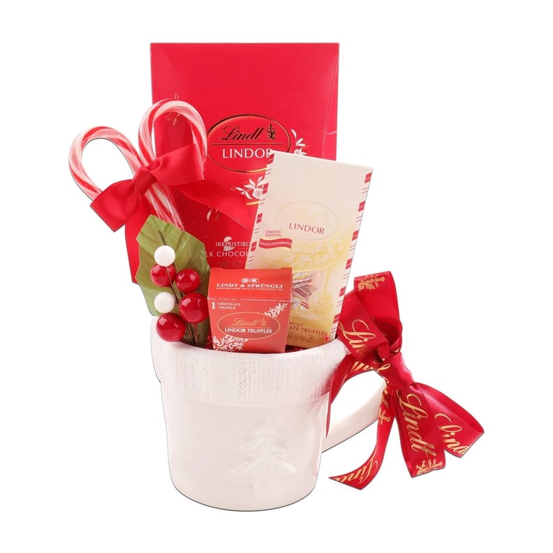 Alder Creek Gifts Lindt Winter Mug Christmas Gift Basket