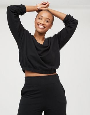 Aerie Offline V Neck Sweatshirt