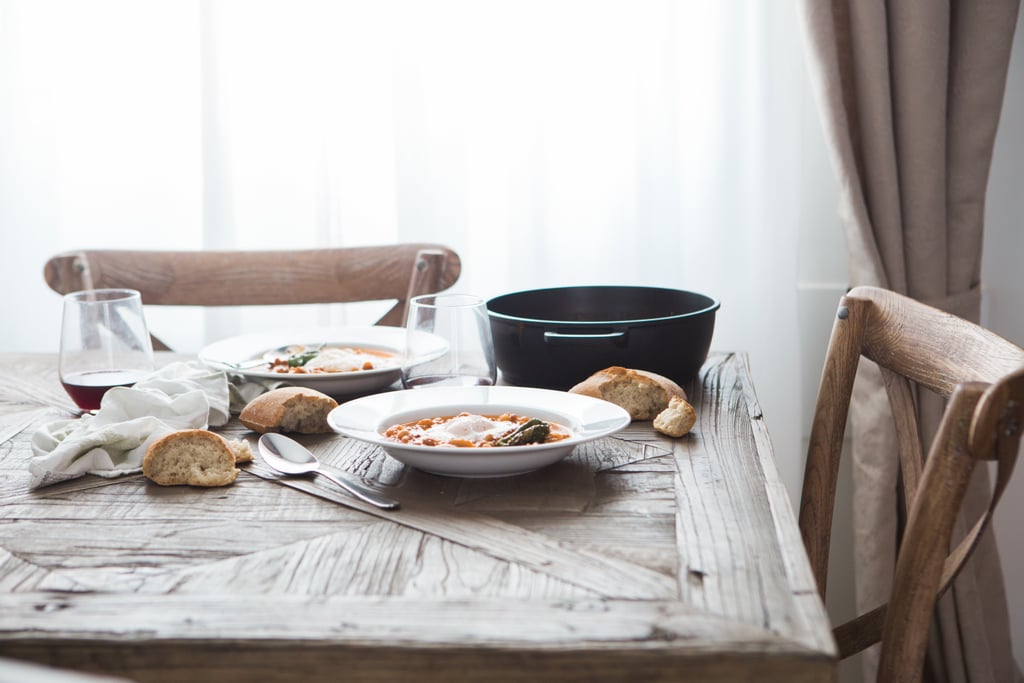 Meal-prep, either by cooking for the week on Sundays or jotting down the meals you’ll be having during the week.
