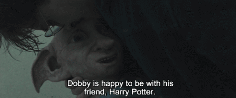 When Dobby's last words before dying in Harry's arms are "Such a beautiful place, to be with friends. Dobby is happy to be with his friend, Harry Potter."
When Percy returns to his family just in time for Fred to die, having missed out on more than a year of his brother's life.