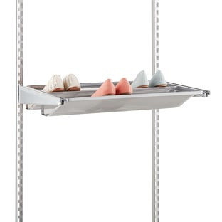 Platinum Elfa Gliding Mesh Shoe Shelves