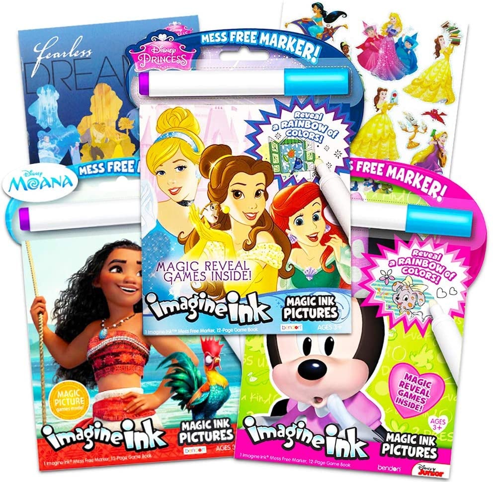 Disney Princess Magic Ink Coloring Book Set