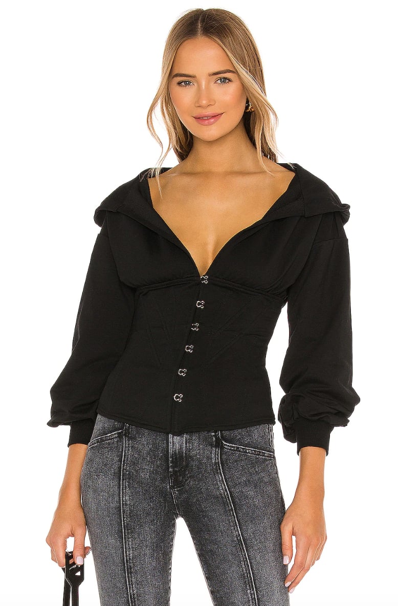 Grey hotsell corset hoodie