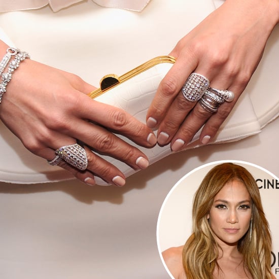 Jennifer Lopez's Nail Art Reverse French Manicure POPSUGAR Beauty