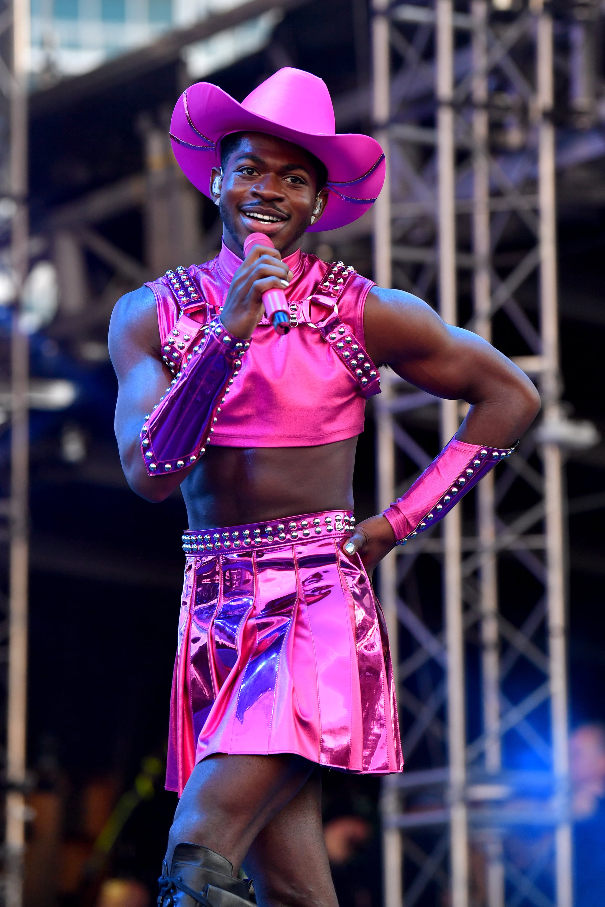 FORT LAUDERDALE, FLORIDA - DECEMBER 05: Lil Nas X performs on stage during Audacy Beach Festival at Fort Lauderdale Beach Park on December 05, 2021 in Fort Lauderdale, Florida. (Photo by Jason Koerner/Getty Images for Audacy)