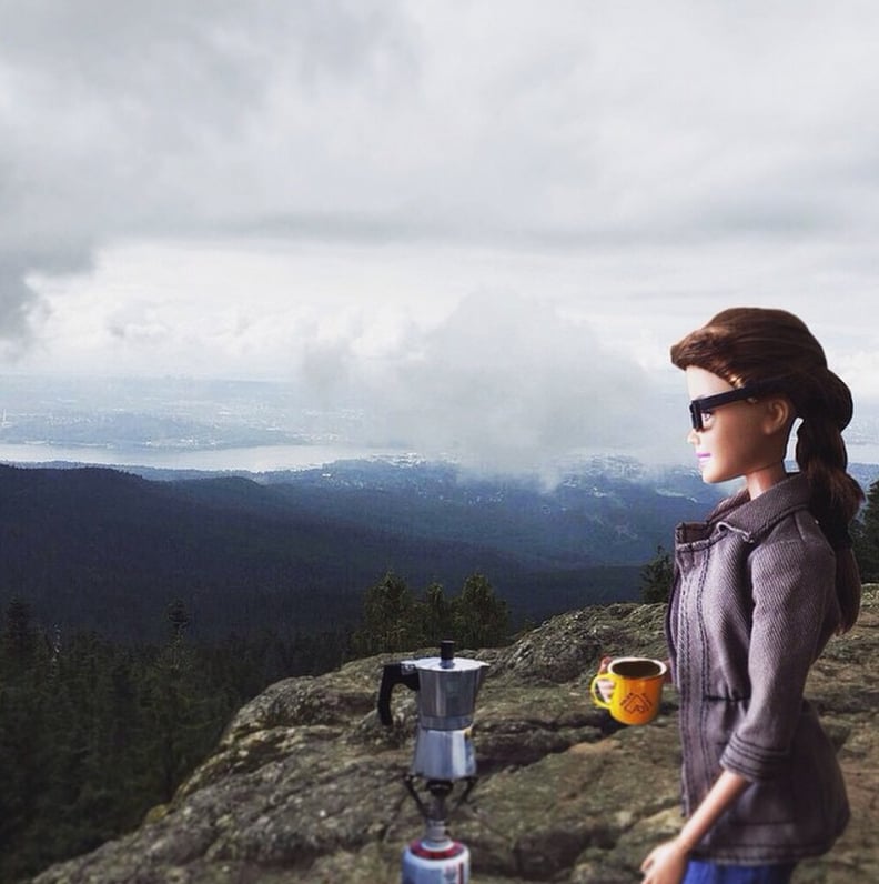 Taking coffee gear on a hike is totally normal, right?