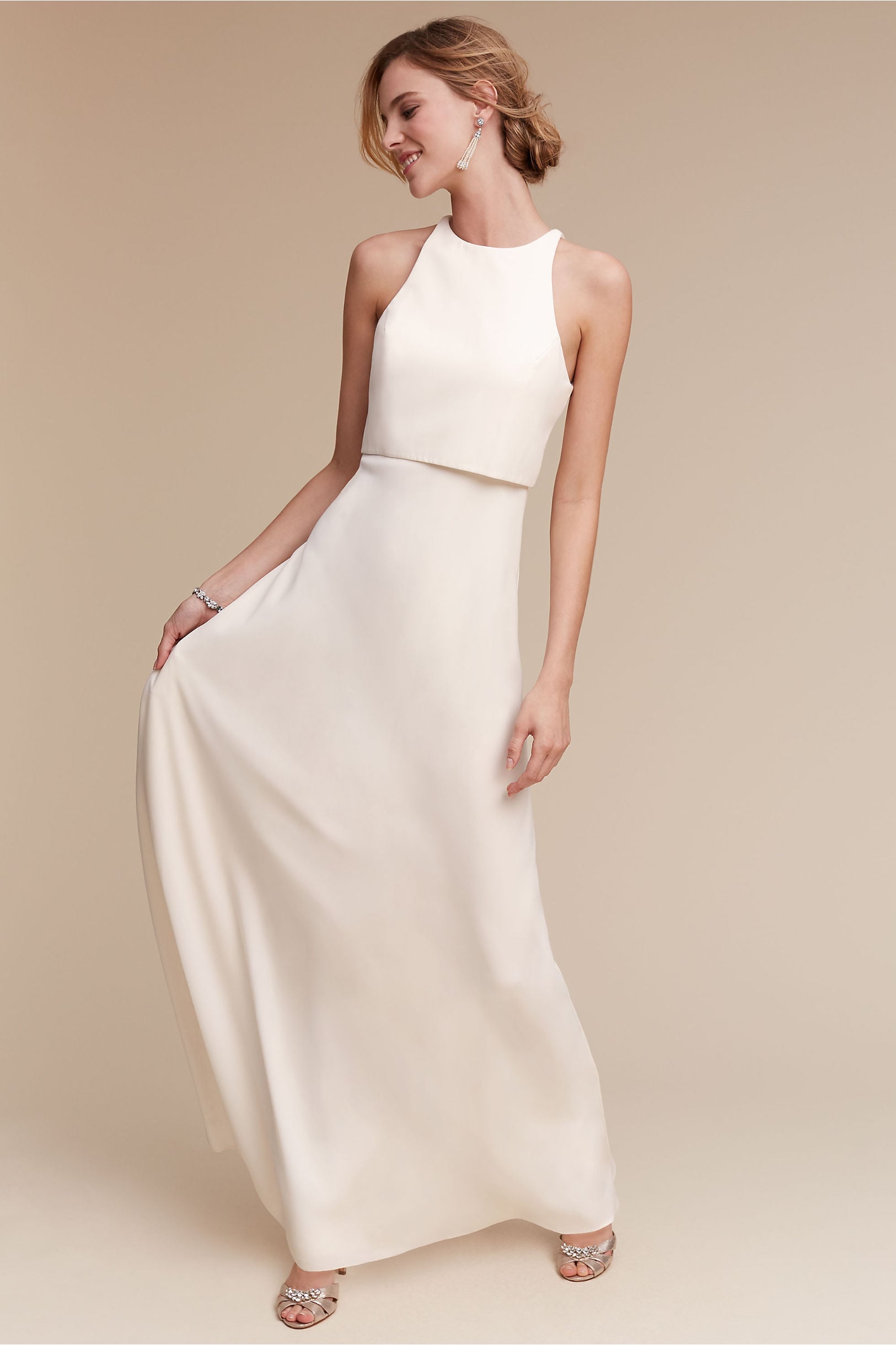 anthropologie white dress