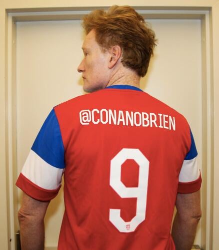 Conan O'Brien got in on the fun ahead of Team USA's winning game against Ghana.
Source: Twitter user conanobrien