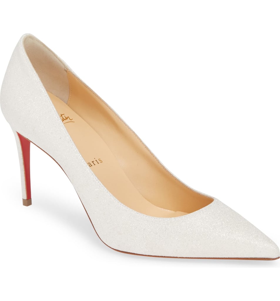 Christian Louboutin Kate Glitter Pointy Toe Pump