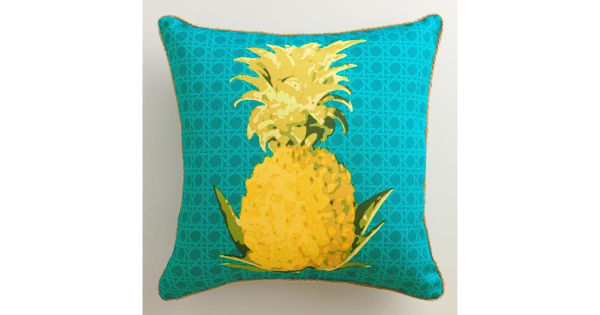 Pineapple Outdoor Throw Pillow (27) Outdoor Throw Pillows For Spring and Summer POPSUGAR