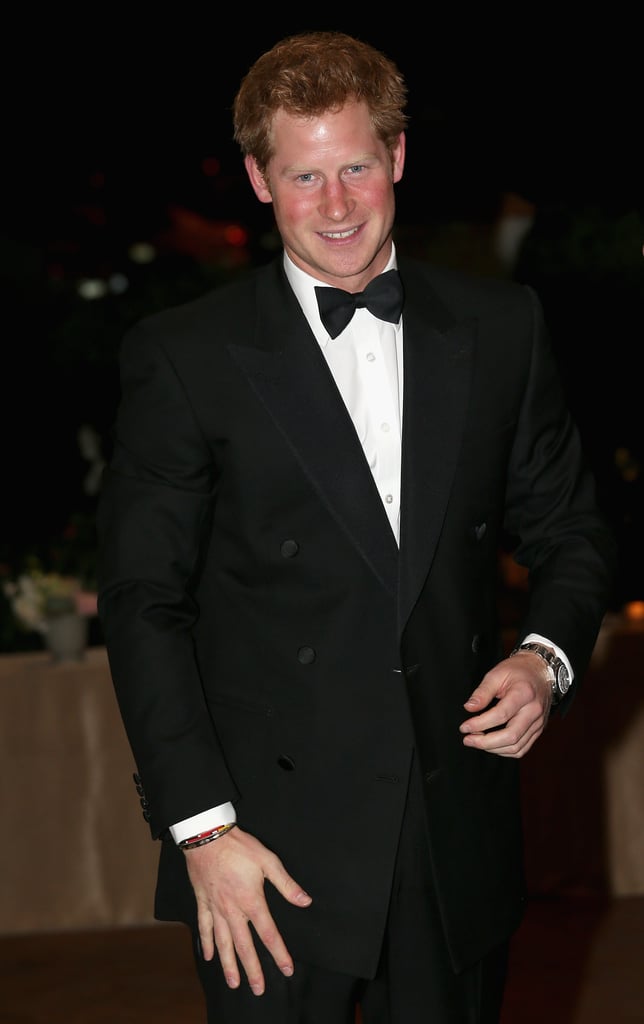 February 2013: Prince Harry at the Sentebale Gala Dinner in South Africa