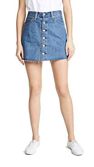 Levi's Button Front Miniskirt