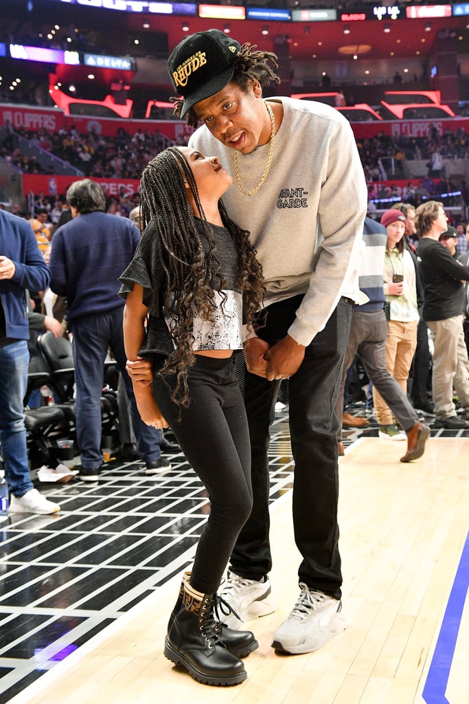 Blue Ivy Wore Fendi Boots to the Lakers Game With JAY-Z