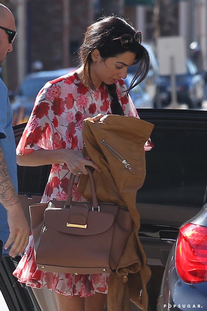 Amal Alamuddin Running Errands in LA January 2015