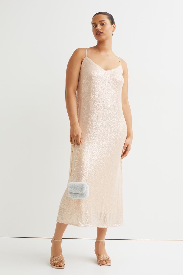 H&m shimmer dress online