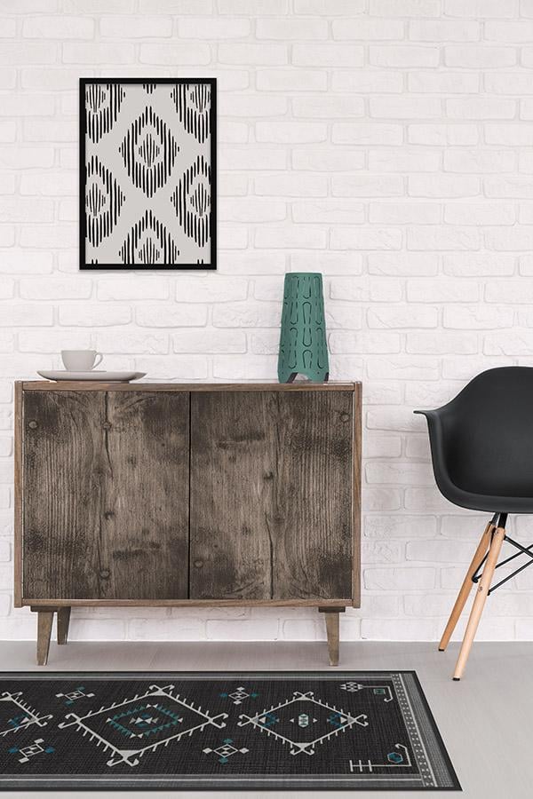 Something Printed: Ruggable Damali Black & White Rug