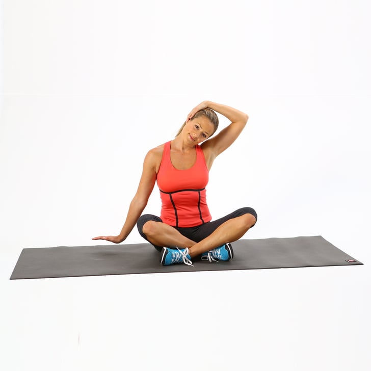 Seated Neck Release Stretches For a Sore Neck With Pictures