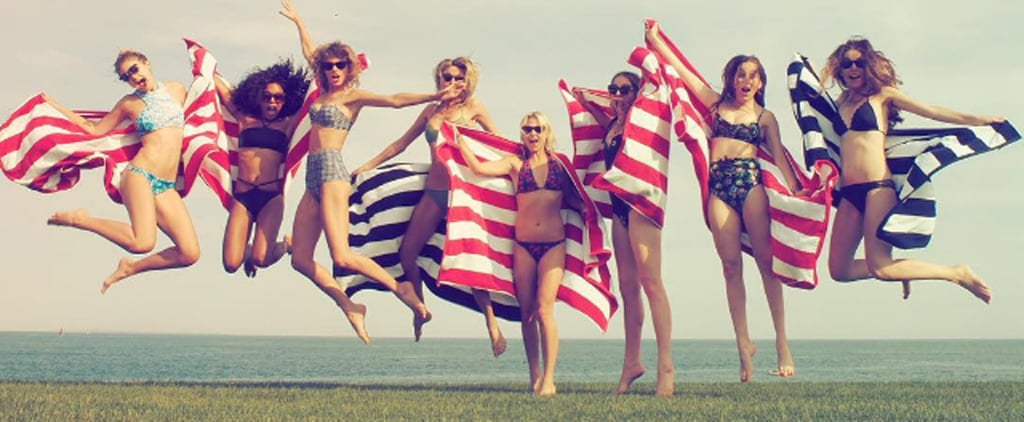 Model Swimsuit Style on Fourth of July