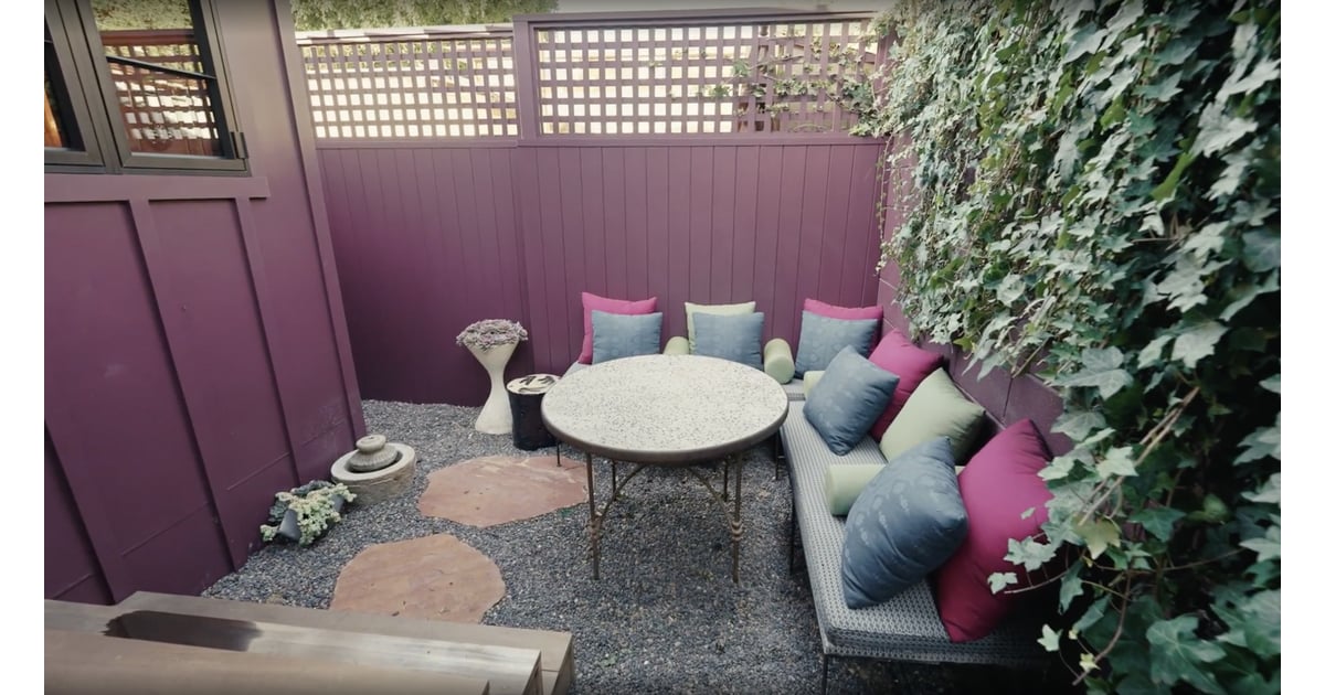 The final destination of Paulson's tour was her backyard, where she