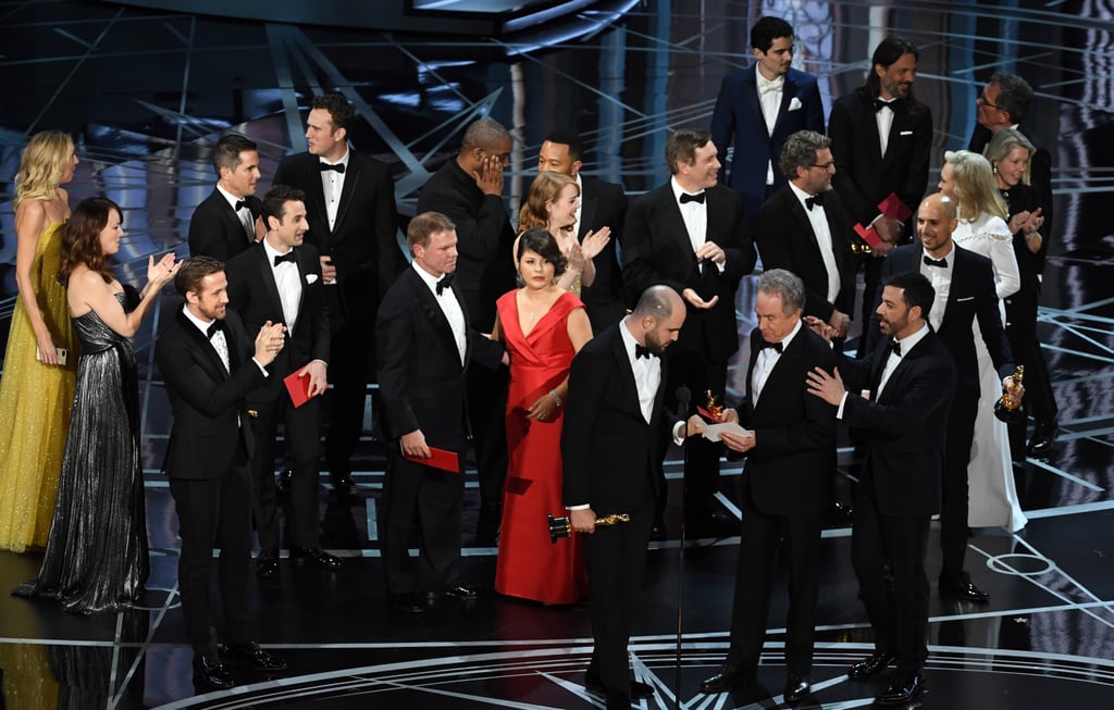 But then he was informed that La La Land did not, in fact, win, and Beatty came back to the mic to help explain.