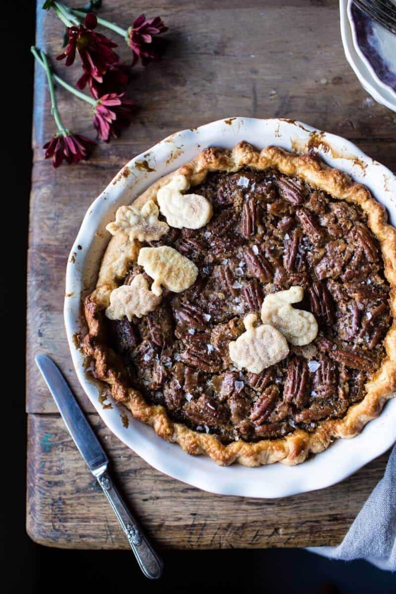 Salted Bourbon Pecan Pumpkin Pie