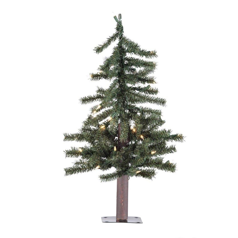 Vickerman Pre-Lit Natural Alpine Tree With 35 Clear Mini Lights