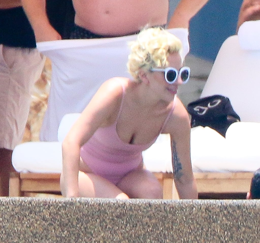 Lady Gaga Wearing Swimsuit in Mexico After Breakup July 2016